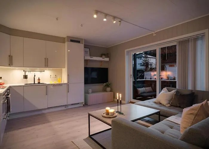 Bright And Modern 2-bed With Parking, Bbq And 베르겐